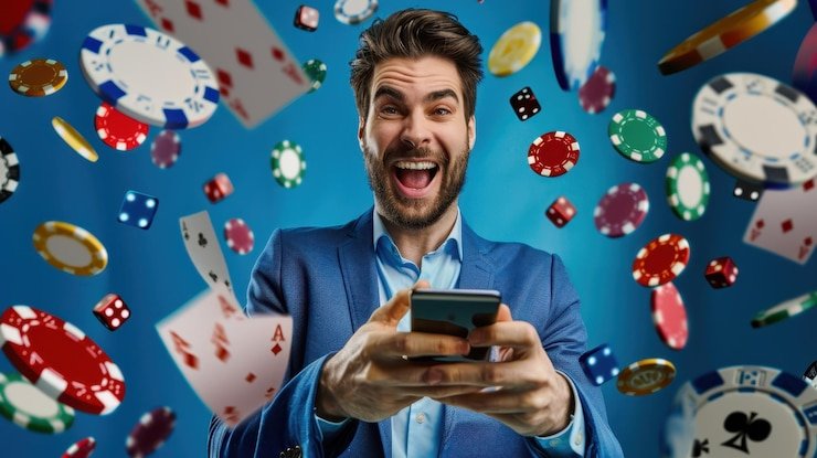 Antarmuka aplikasi rusia777 menampilkan permainan slot Aviator, Sweet Bonanza, dan Gates of Olympus